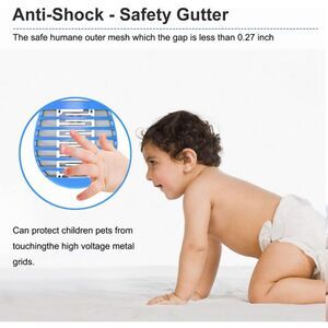 Bug Zapper Indoor, Electric Fly Trap for Indoors, Mini Insect Trap, Electronic